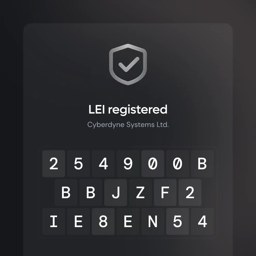 LEI registration