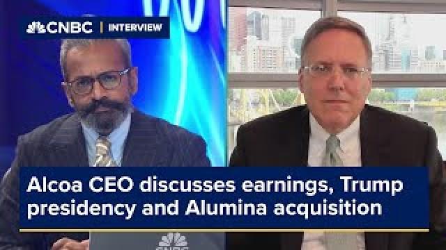 Alcoa CEO discusses earnings, possible Trump presidency and Alumina acquisition