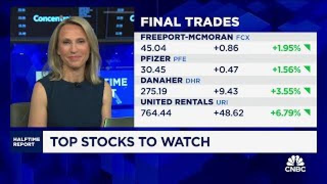 Final Trades: Freeport-McMoran, Pfizer, Danaher and United Rentals