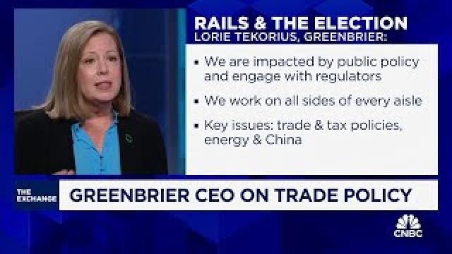Trade partners remain important to U.S. rail industry, says Greenbrier CEO Lorie Tekorius