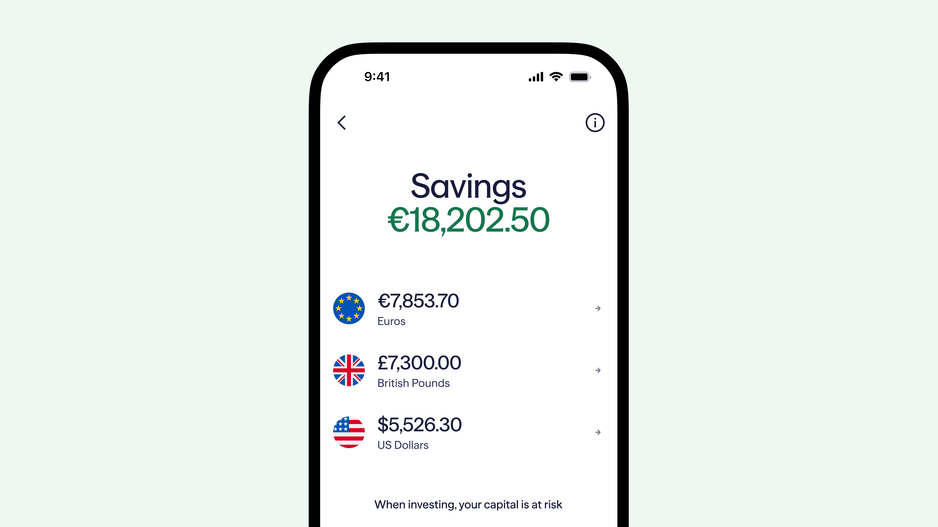 USD & GBP have landed in Savings