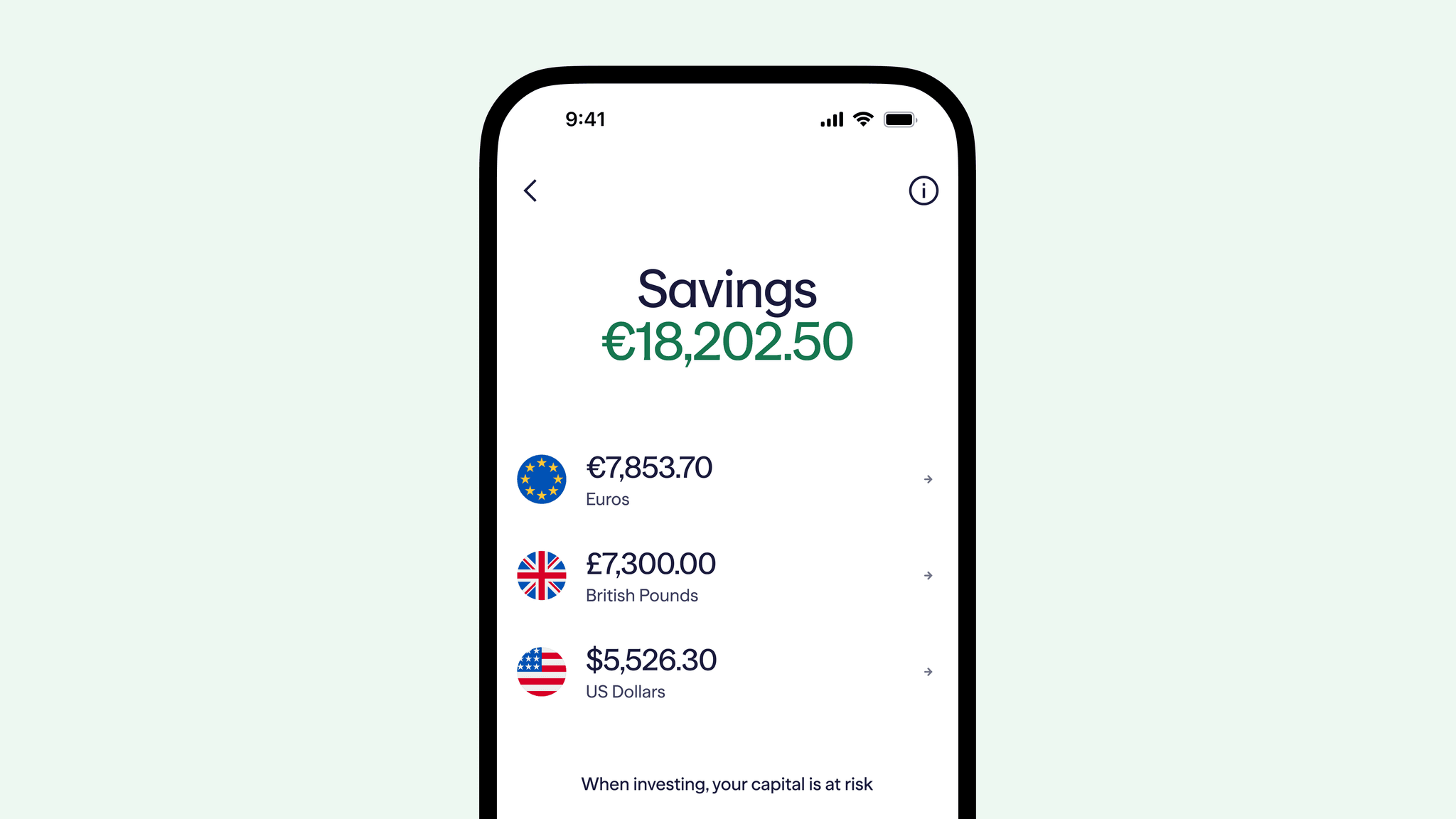 USD & GBP have landed in Savings