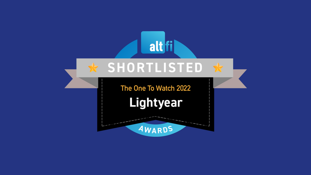 Lightyear shortlisted for AltFi's 'One to Watch 2022' 