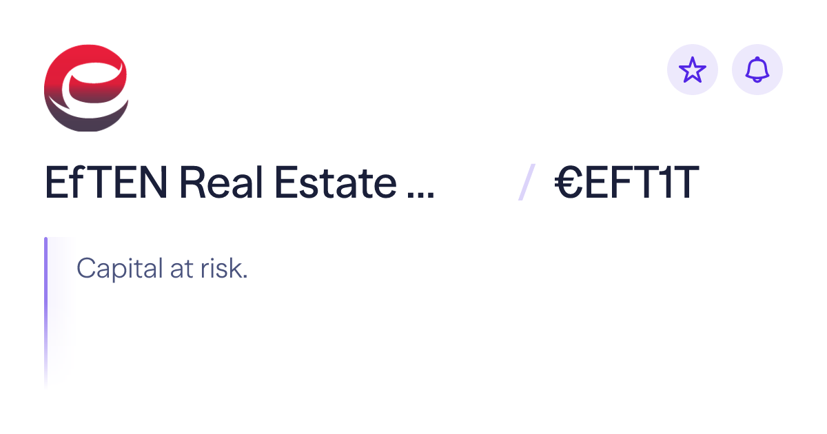 EFT1T ETF Price, Performance & Fund Data | Lightyear