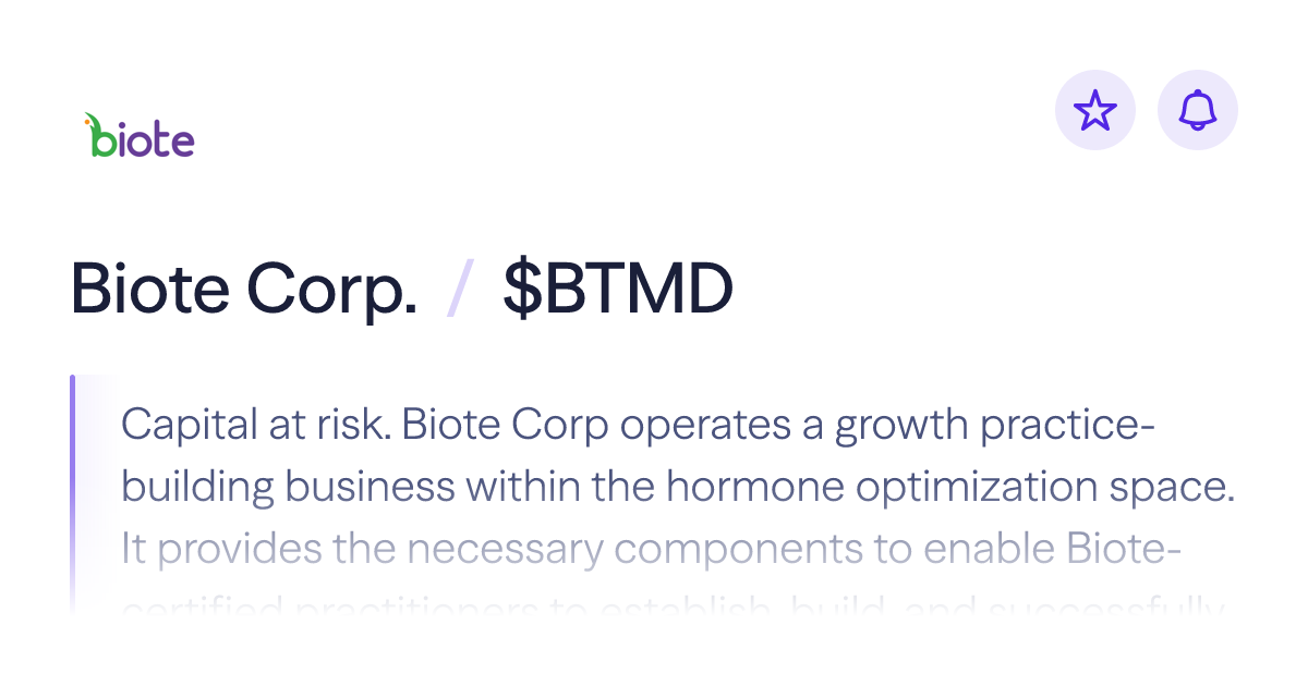 Biote Corp. - Lightyear