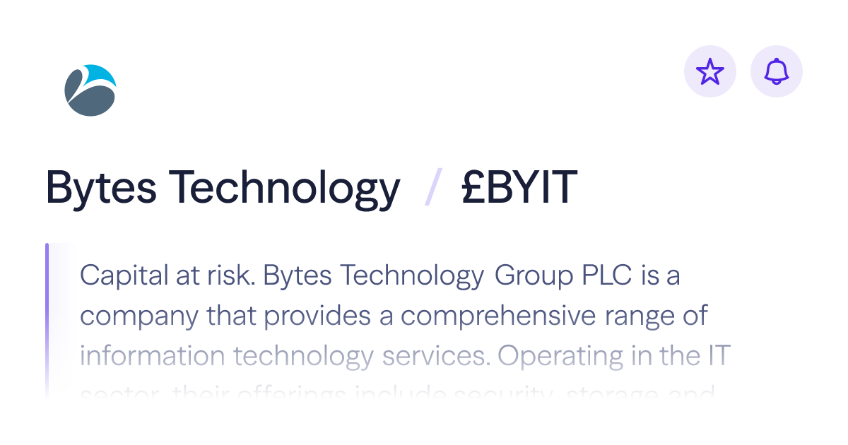 Buy Bytes Technology stock | £BYIT Share Price | Lightyear
