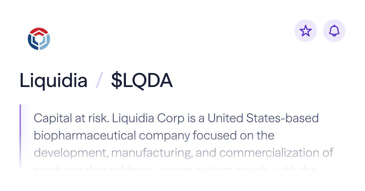 Buy Liquidia stock | $LQDA Share Price | Lightyear