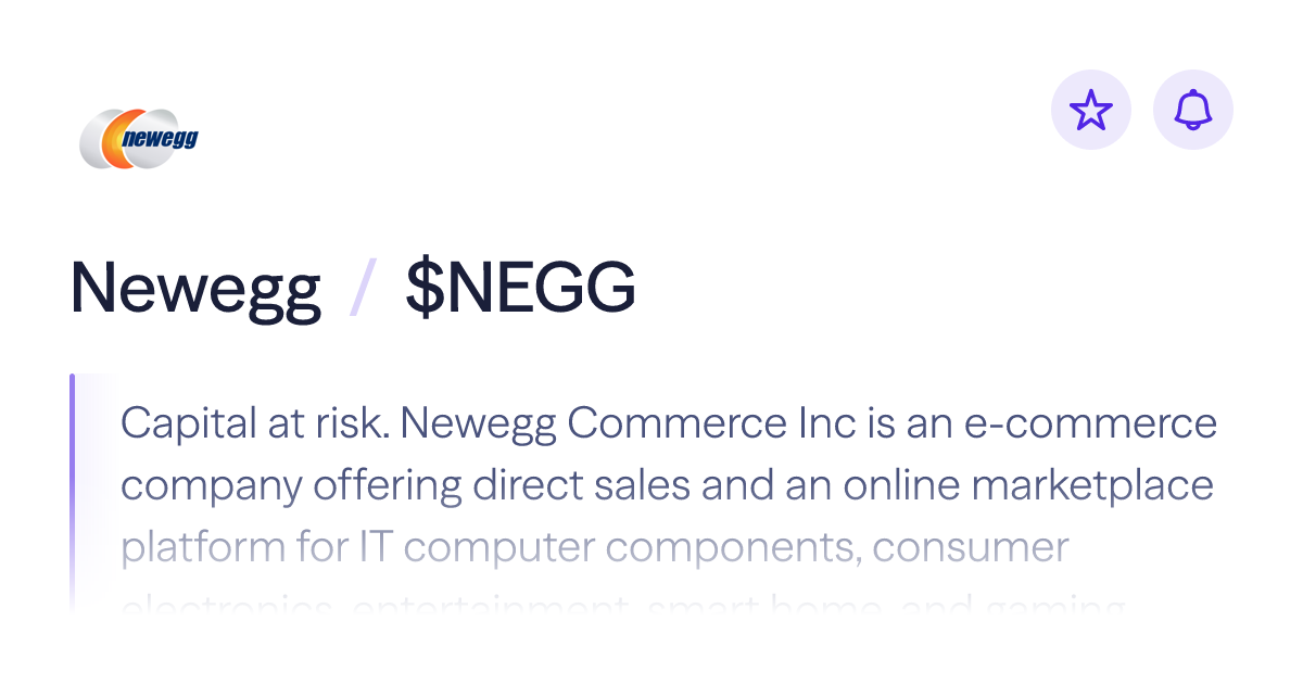 Buy Newegg stock | $NEGG Share Price | Lightyear