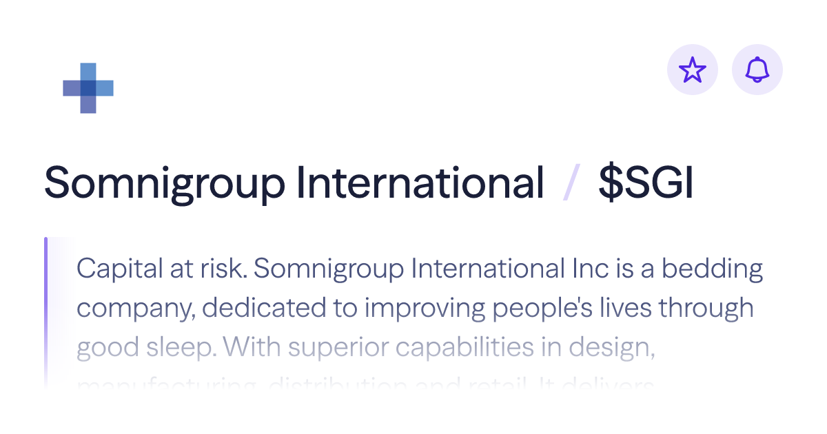 Buy Somnigroup International stock | $SGI Share Price | Lightyear