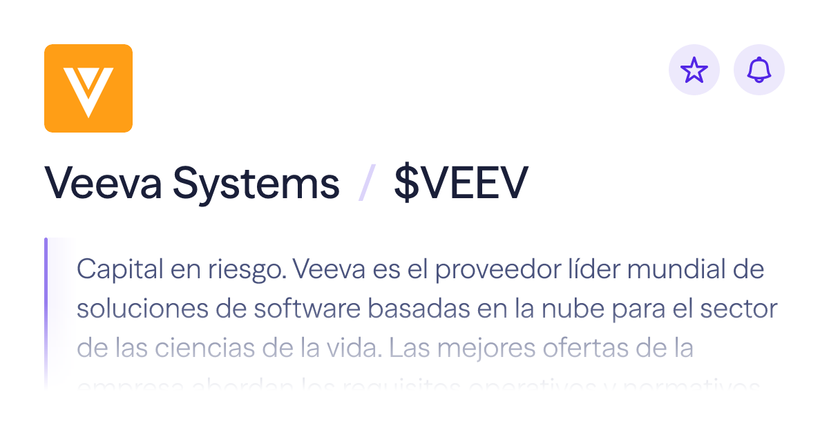 Compra acciones de Veeva Systems | Precio de $VEEV | Lightyear
